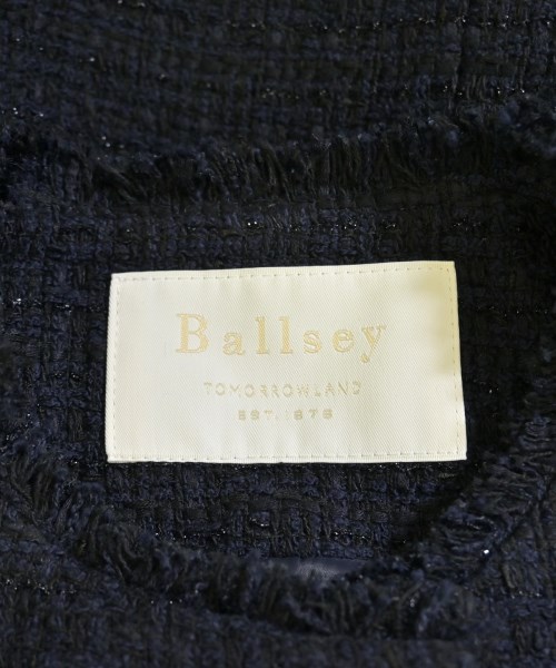 Ballsey（ボールジー）ノーカラージャケット 紺 サイズ:34(S位) レディース/2200701436018
