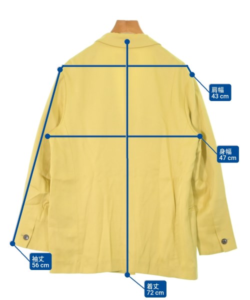 Ballsey（ボールジー）カジュアルジャケット 黄 サイズ:36(M位) レディース/2200667701168