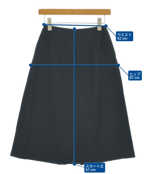 Ballsey（ボールジー）ひざ丈スカート 紺 サイズ:32(XS位) レディース/2200666884039