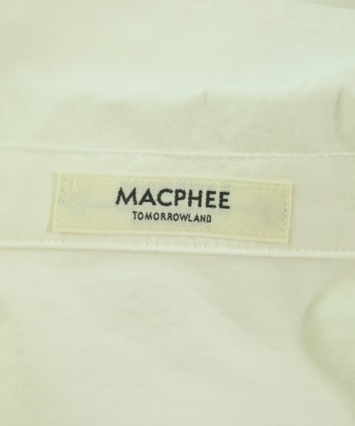 MACPHEE（マカフィー）カジュアルシャツ 白 サイズ:36(M位) レディース/2200716576013