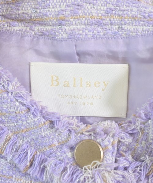 Ballsey（ボールジー）ノーカラージャケット 紫 サイズ:36(M位) レディース/2200721524092