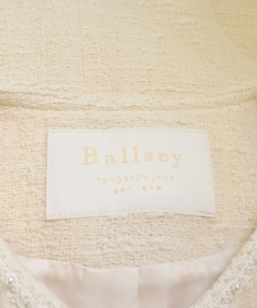Ballsey（ボールジー）ノーカラージャケット 白 サイズ:36(M位) レディース/2200681592070