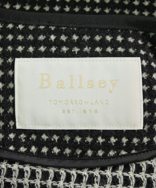 Ballsey（ボールジー）ノーカラージャケット 黒 サイズ:34(S位) レディース/2200688700058