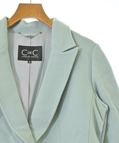 COUP DE CHANCE（クードシャンス）チェスターコート 青 サイズ:38(M位) レディース/2200617311119