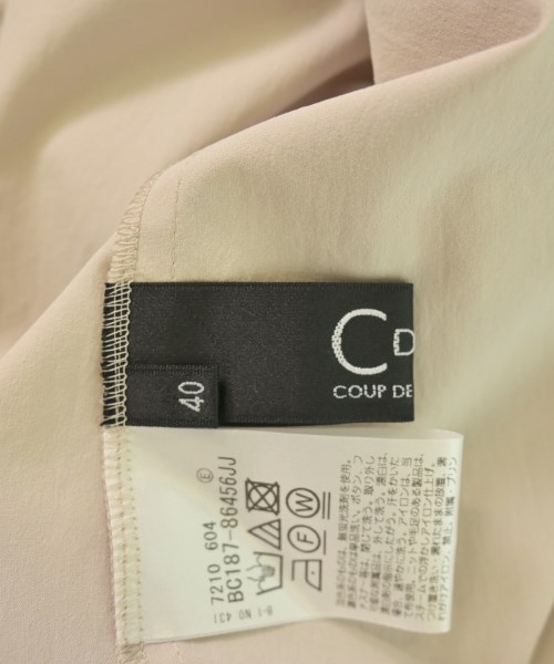COUP DE CHANCE（クードシャンス）ブラウス ベージュ サイズ:40(M位) レディース/2200603601019