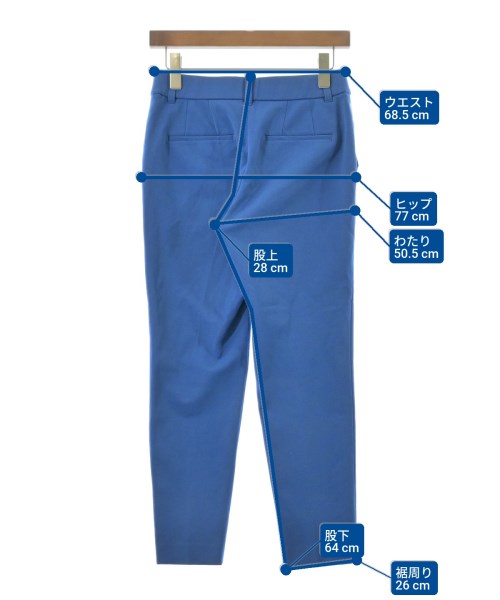 COUP DE CHANCE（クードシャンス）クロップドパンツ 青 サイズ:36(S位) レディース/2200672136054