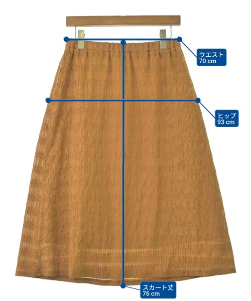COUP DE CHANCE（クードシャンス）ロング・マキシ丈スカート オレンジ サイズ:38(M位) レディース/2200672965012