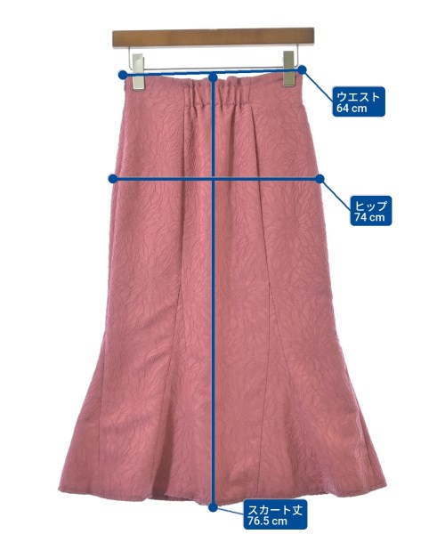 COUP DE CHANCE（クードシャンス）ロング・マキシ丈スカート ピンク サイズ:34(XS位) レディース/2200675339025