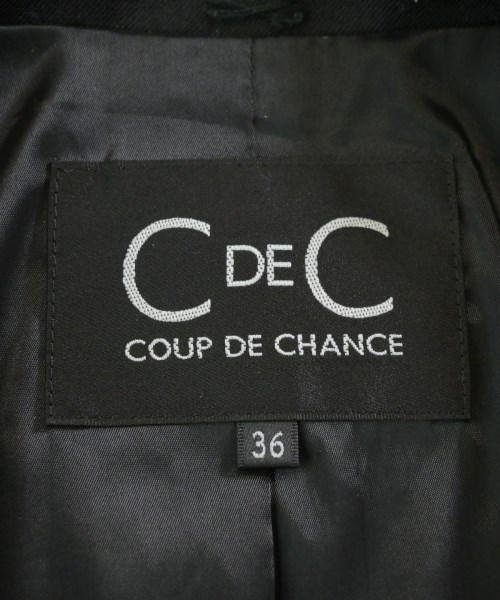 COUP DE CHANCE（クードシャンス）カジュアルジャケット 黒 サイズ:36(S位) レディース/2200646754017
