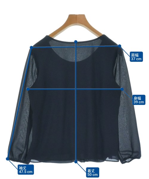 COUP DE CHANCE（クードシャンス）ブラウス 紺 サイズ:38(M位) レディース/2200657520083