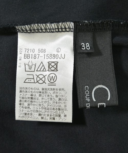 COUP DE CHANCE（クードシャンス）Tシャツ・カットソー 黒 サイズ:38(M位) レディース/2200713491128