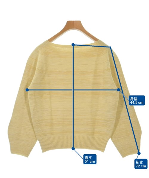 COUP DE CHANCE（クードシャンス）ニット・セーター 黄 サイズ:34(XS位) レディース/2200635103086