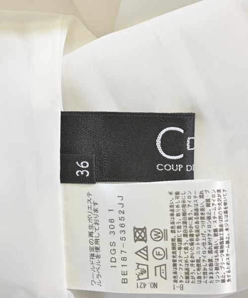 COUP DE CHANCE（クードシャンス）ワンピース 白 サイズ:36(S位) レディース/2200706637090