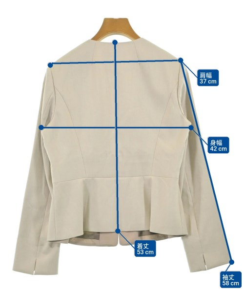 COUP DE CHANCE（クードシャンス）ノーカラージャケット ベージュ サイズ:38(M位) レディース/2200662123217