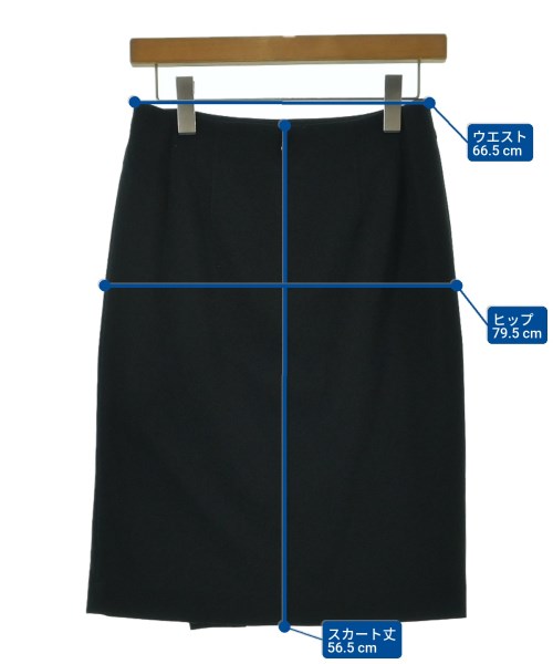 COUP DE CHANCE（クードシャンス）ひざ丈スカート 紺 サイズ:38(M位) レディース/2200658905018