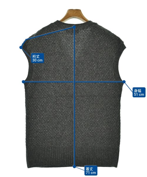 COUP DE CHANCE（クードシャンス）ベスト グレー サイズ:38(M位) レディース/2200667282018