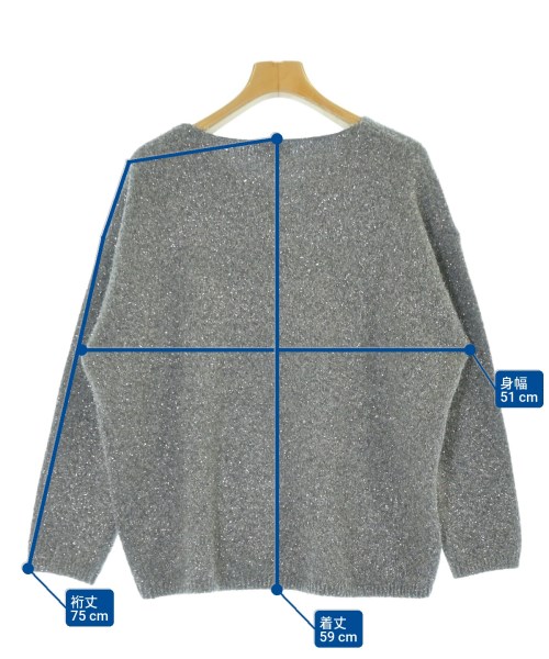 COUP DE CHANCE（クードシャンス）ニット・セーター グレー サイズ:38(M位) レディース/2200660812090