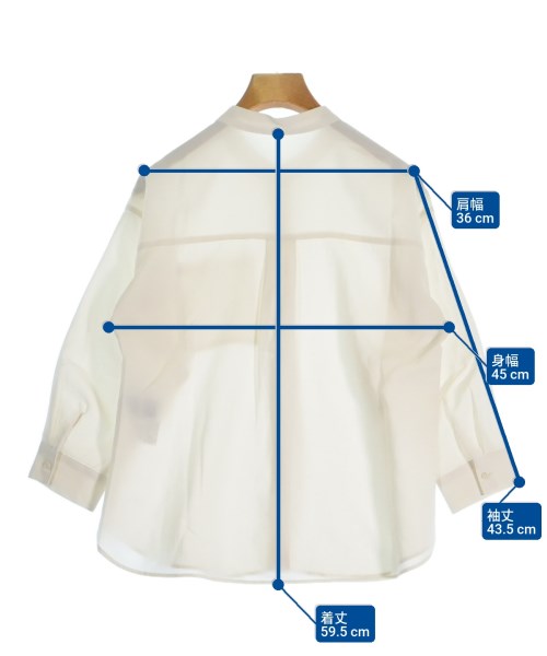 COUP DE CHANCE（クードシャンス）カジュアルシャツ 白 サイズ:34(XS位) レディース/2200665136146