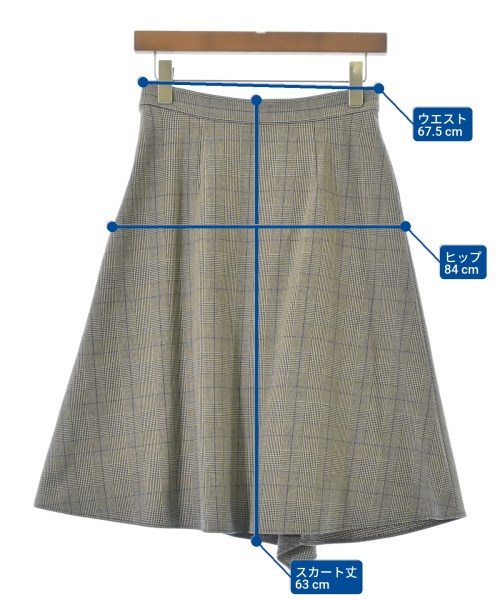 COUP DE CHANCE（クードシャンス）ひざ丈スカート グレー サイズ:36(S位) レディース/2200664531065