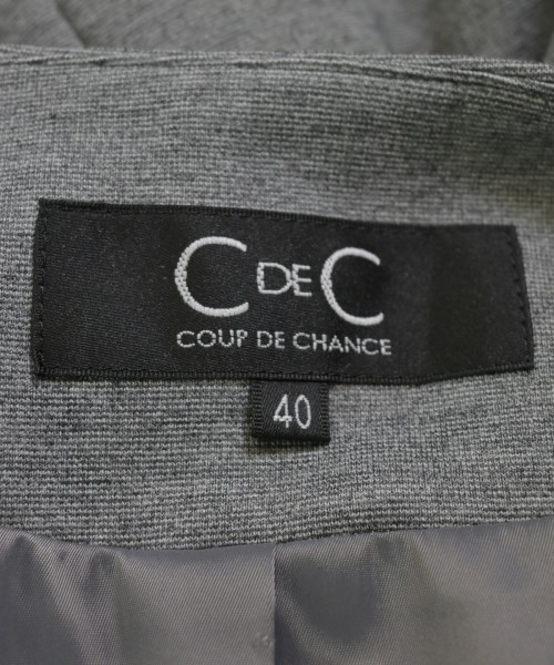 COUP DE CHANCE（クードシャンス）ノーカラージャケット グレー サイズ:40(M位) レディース/2200719502040