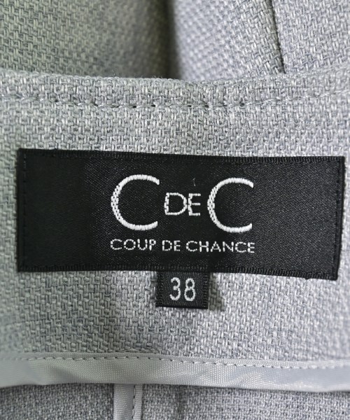 COUP DE CHANCE（クードシャンス）ノーカラージャケット グレー サイズ:38(M位) レディース/2200722807057
