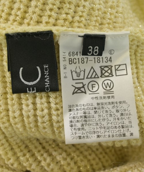 COUP DE CHANCE（クードシャンス）ニット・セーター 黄 サイズ:38(M位) レディース/2200685829080