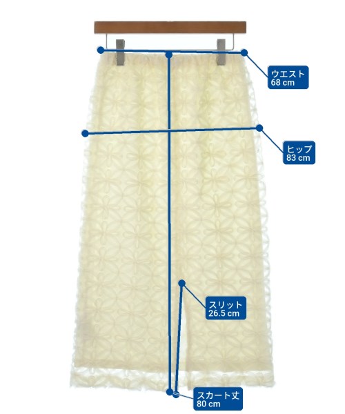 ROPE Picnic（ロペ　ピクニック）ロング・マキシ丈スカート 白 サイズ:36(S位) レディース/2200615569093