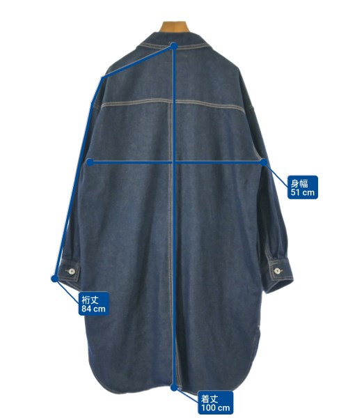 ROPE Picnic（ロペ　ピクニック）カジュアルシャツ 紺 サイズ:38(M位) レディース/2200620707015