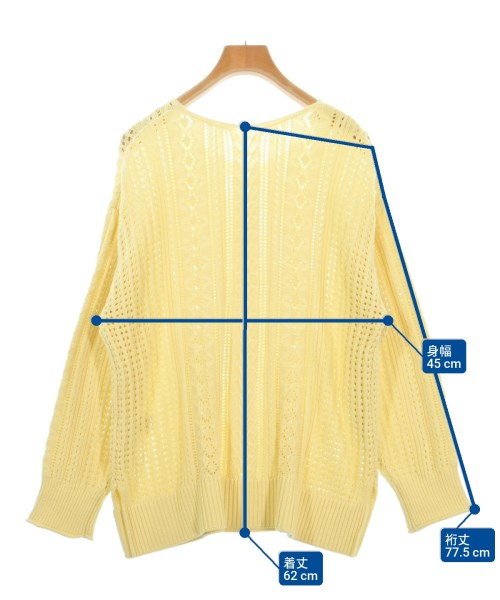 ROPE Picnic（ロペ　ピクニック）ニット・セーター 黄 サイズ:38(M位) レディース/2200611987099