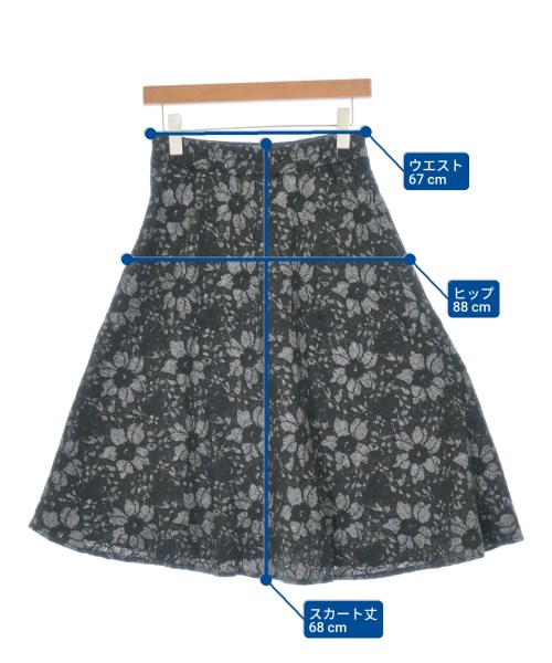 ROPE Picnic（ロペ　ピクニック）ひざ丈スカート 黒 サイズ:38(M位) レディース/2200654867037