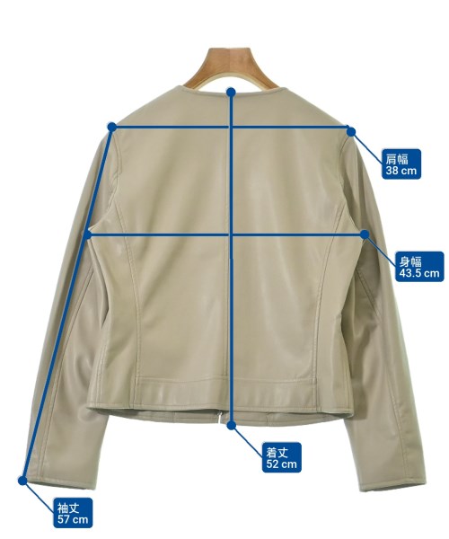 ROPE Picnic（ロペ　ピクニック）ライダース ベージュ サイズ:38(M位) レディース/2200654061039