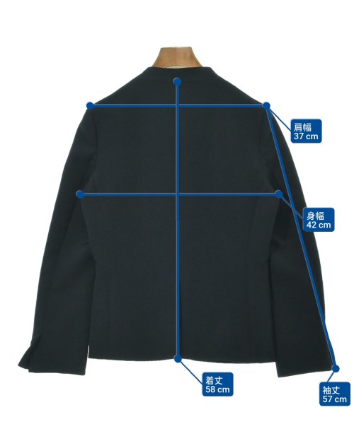 ROPE Picnic（ロペ　ピクニック）ノーカラージャケット 紺 サイズ:38(M位) レディース/2200642357038