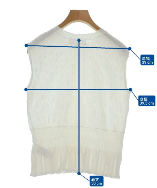 ROPE Picnic（ロペ　ピクニック）ベスト/ノースリーブ 白 サイズ:38(M位) レディース/2200645730029