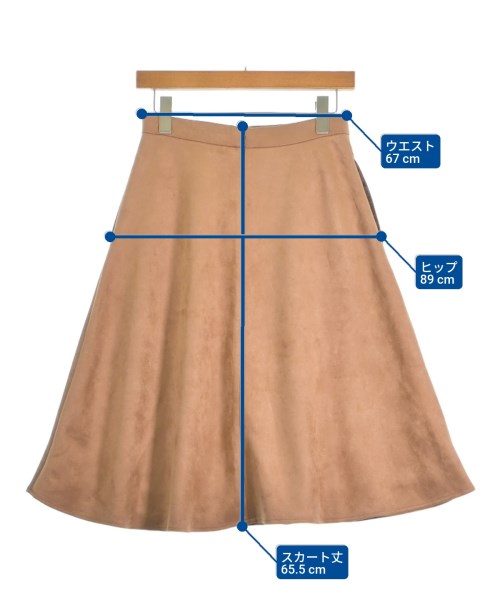 ROPE Picnic（ロペ　ピクニック）ひざ丈スカート ベージュ サイズ:38(M位) レディース/2200668184106