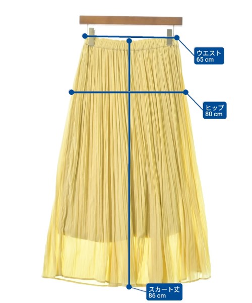 ROPE Picnic（ロペ　ピクニック）ロング・マキシ丈スカート 黄 サイズ:38(M位) レディース/2200667948020