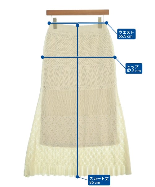 ROPE Picnic（ロペ　ピクニック）ロング・マキシ丈スカート 白 サイズ:38(M位) レディース/2200679730279