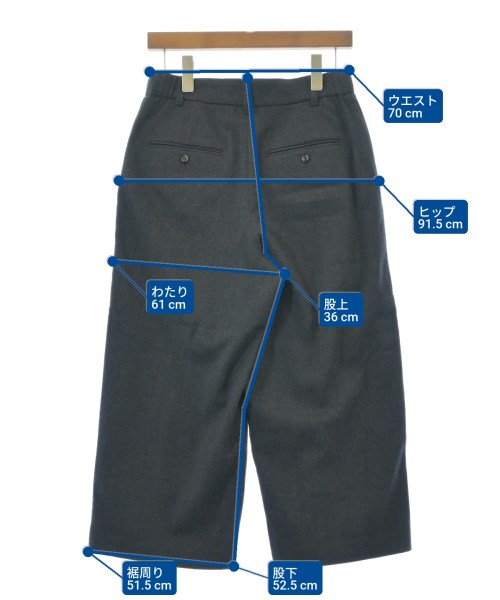 HUMAN WOMAN（ヒューマン　ウーマン）クロップドパンツ グレー サイズ:M レディース/2200620493024