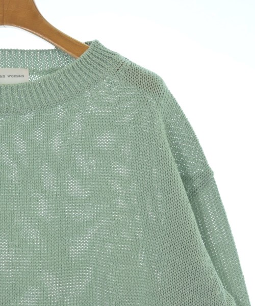 HUMAN WOMAN（ヒューマン　ウーマン）ニット・セーター 緑 サイズ:M レディース/2200620493048