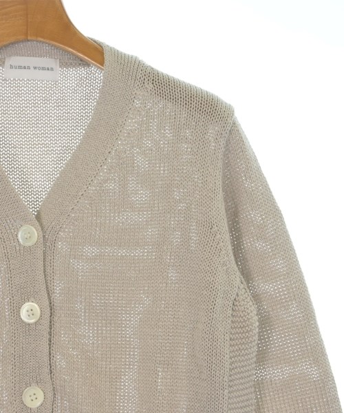 HUMAN WOMAN（ヒューマン　ウーマン）カーディガン ベージュ サイズ:L レディース/2200620493055