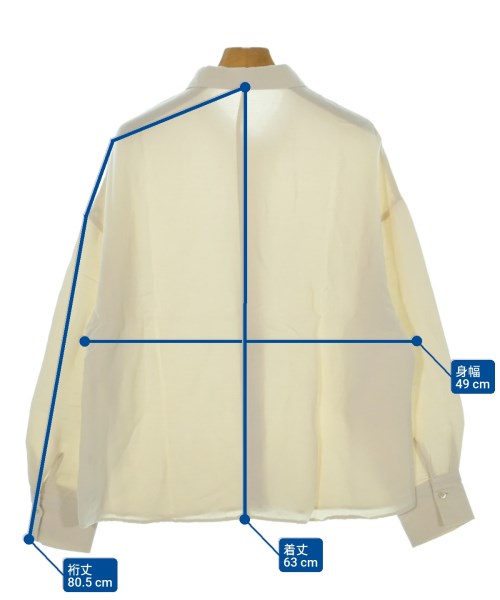 arrive paris by HUMAN WOMAN（アライヴパリバイヒューマンウーマン）カジュアルシャツ 白 サイズ:M レディース/2200632606016