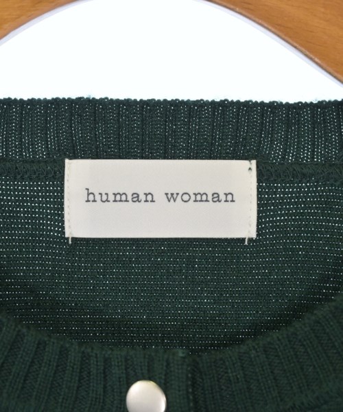 HUMAN WOMAN（ヒューマン　ウーマン）カーディガン 緑 サイズ:M レディース/2200624016038