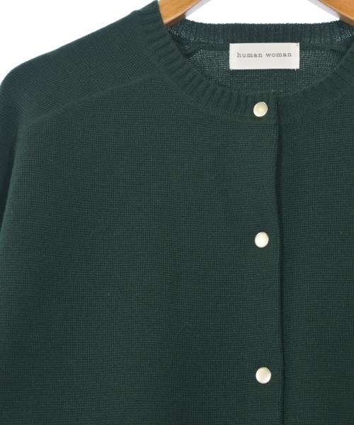 HUMAN WOMAN（ヒューマン　ウーマン）カーディガン 緑 サイズ:M レディース/2200624016038