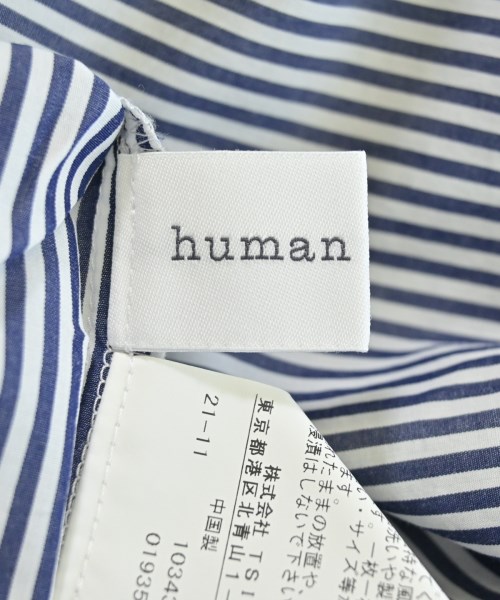 HUMAN WOMAN（ヒューマン　ウーマン）ブラウス 紺 サイズ:S レディース/2200630053232