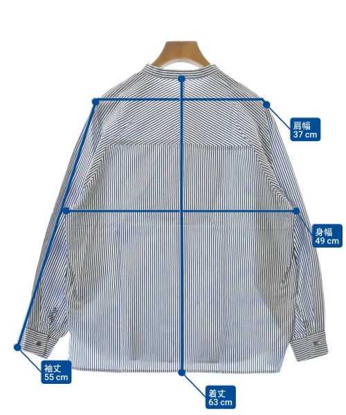 HUMAN WOMAN（ヒューマン　ウーマン）ブラウス 紺 サイズ:S レディース/2200630053232