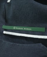 HUMAN WOMAN（ヒューマン　ウーマン）ノーカラージャケット 紺 サイズ:M レディース/2200642492029