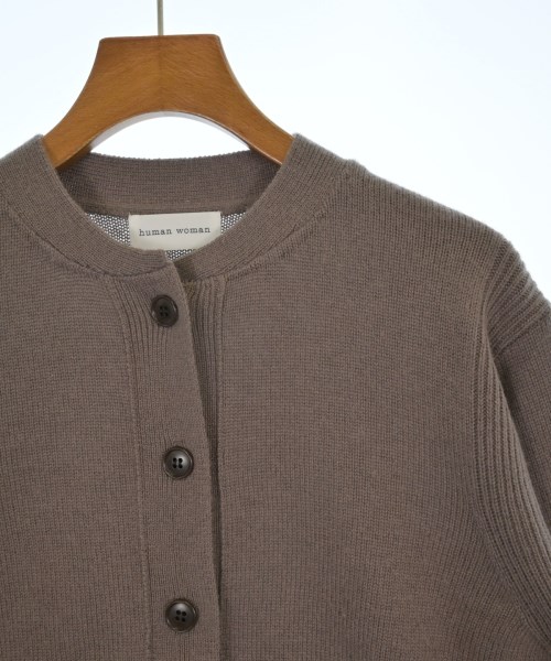 HUMAN WOMAN（ヒューマン　ウーマン）カーディガン 茶 サイズ:M レディース/2200632933044