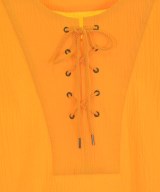 HUMAN WOMAN（ヒューマン　ウーマン）ブラウス オレンジ サイズ:M レディース/2200642719195