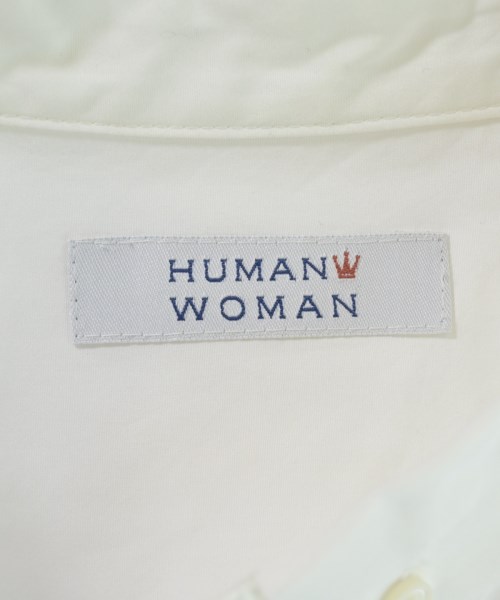 HUMAN WOMAN（ヒューマン　ウーマン）カジュアルシャツ 白 サイズ:M レディース/2200642719447
