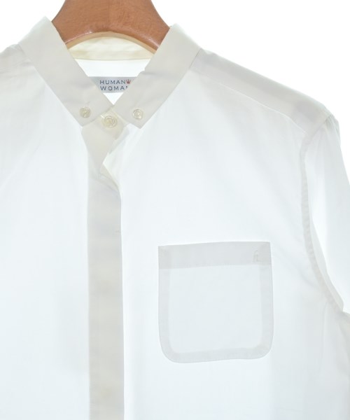 HUMAN WOMAN（ヒューマン　ウーマン）カジュアルシャツ 白 サイズ:M レディース/2200642719447