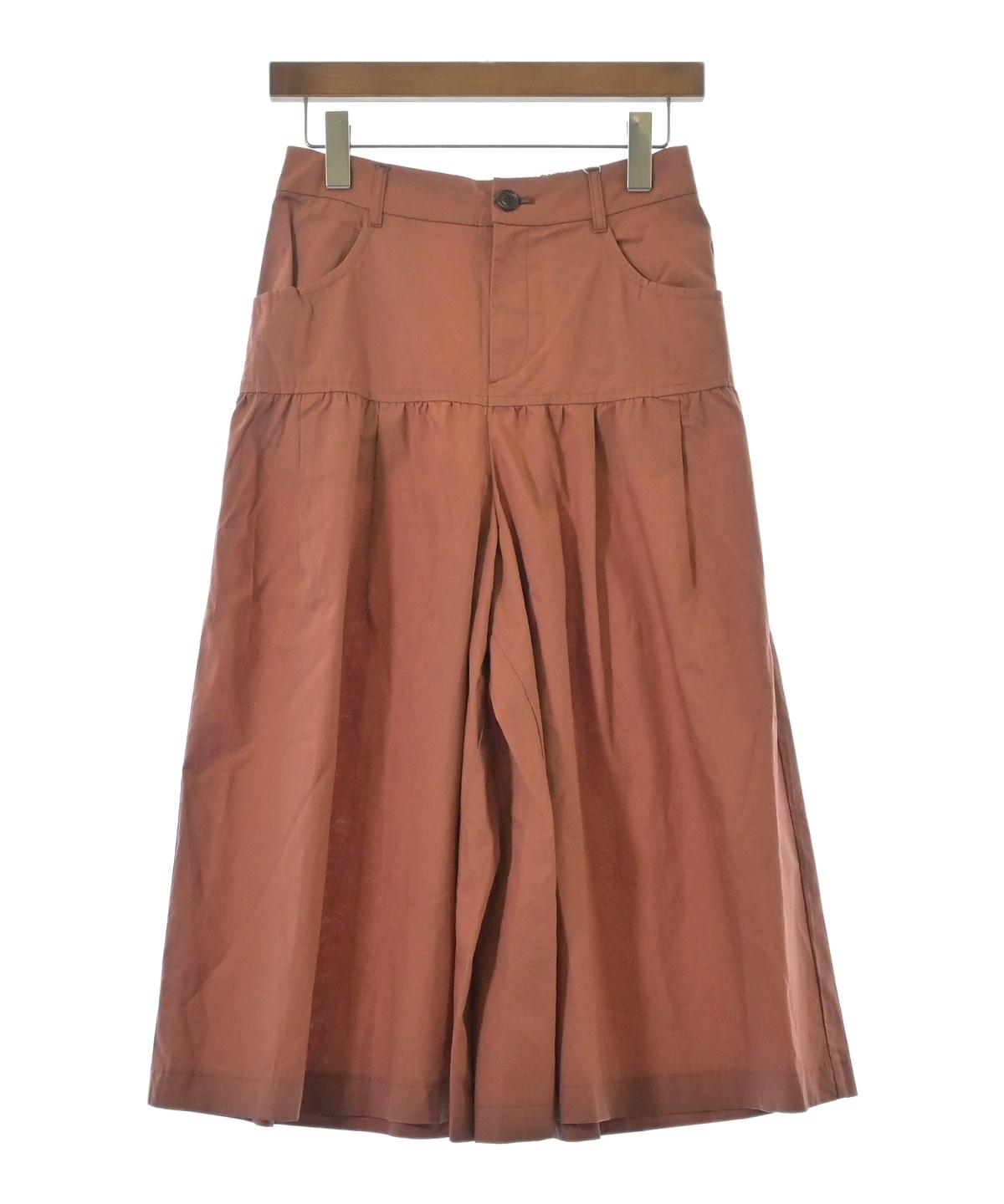 【中古】 ワーキングウーマン HUMAN WOMAN（ヒューマン ウーマン）クロップドパンツ 茶 サイズ:M